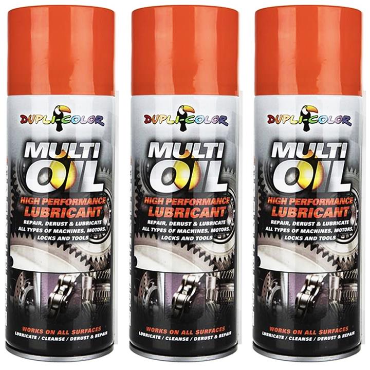 اسپری روان کننده و زنگ بر دوپلی کالر مدل Multi Oil حجم 400 میلی لیتر بسته 3 عددی